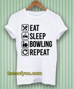 Eat Sleep Bowlinger Repeat Husband Tshirt