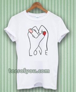 LOVE HANDS FINGER T-SHIRT