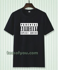parental advisory black t-shirt