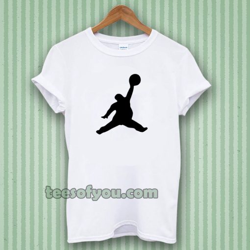 Funny Fat Air Jordan White T-Shirt