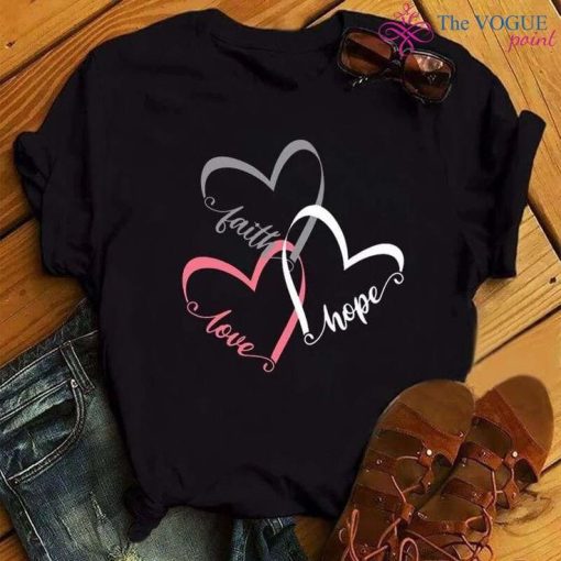 Women Love and Heart T-shirt