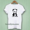 panda love music ringer Tshirt