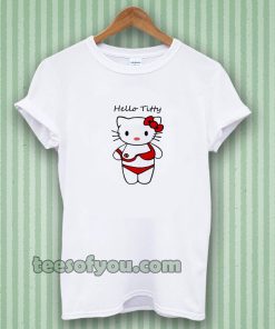 hello titty funny parody hello kitty tshirt