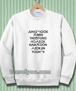 jung kook and friend bts Sweatshirt
