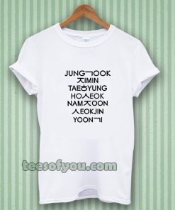 jung kook and friend bts t-shirt