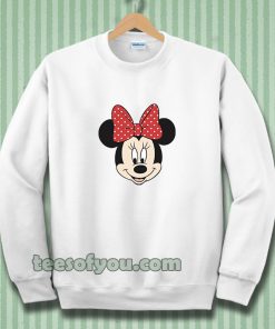 minnie mouse face Sweatshirt