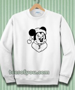 Coloriage Mickey Noel Sweatshirt