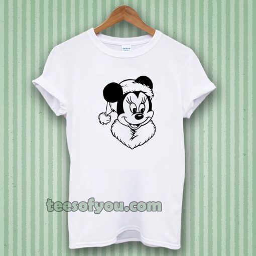 Coloriage Mickey Noel T-shirt