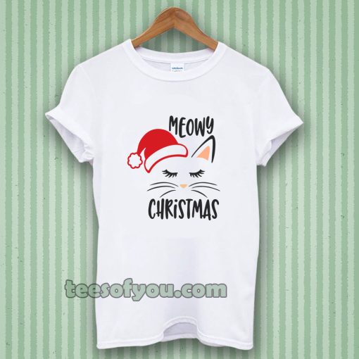 Meowy christmas T-shirt