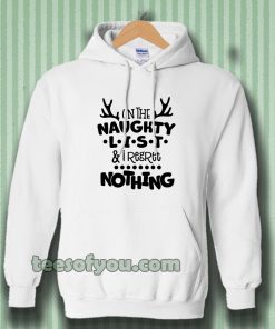on the naughty list & I regret nothing Hoodie