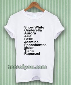 Disney Princeses T-shirt unisex TPKJ3