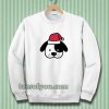 Perro navidad santa claus dibujos animados Sweatshirt TPKJ3