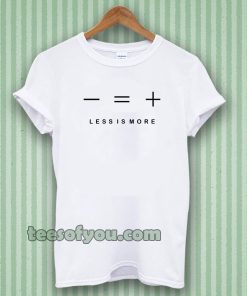 less is more white t-shirt TPKJ3