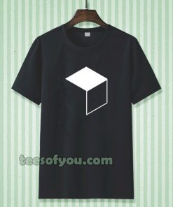 Cube Minimal Simple Geometry Nerd T Shirt TPKJ3