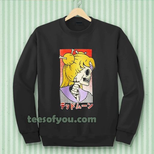 Japanese Letter Skull sailormoon Sweatshirt TPKJ3