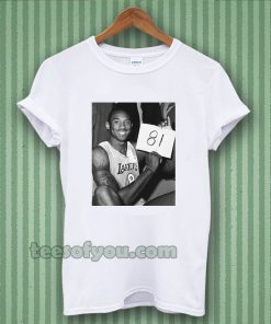 KOBE BRYANT 81 POINTS WHITE T-SHIRT TPKJ3