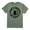 Heather Military Green 'Don't Worry Be Hoppy' Beer Tee TPKJ3