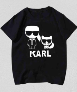 Karl Lagerfeld And Cat T-Shirt TPKJ3