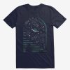 Open Space Stars And Planets Navy Blue T-Shirt TPKJ3