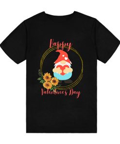 Happy Valentines Day Gnomes With Leopard Sunflower Valentine T-Shirt TPKJ3