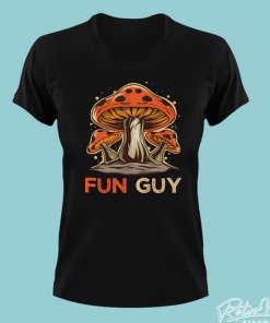 Fun Guy Funny Vintage Mushroom T-shirt HR