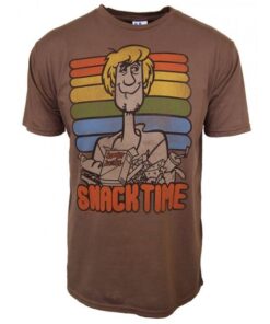 Junk Food Mens Scooby Doo Shaggy Snack Time T-Shirt HR01