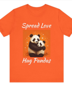 Spread Love Hug Pandas T-shirt HRA